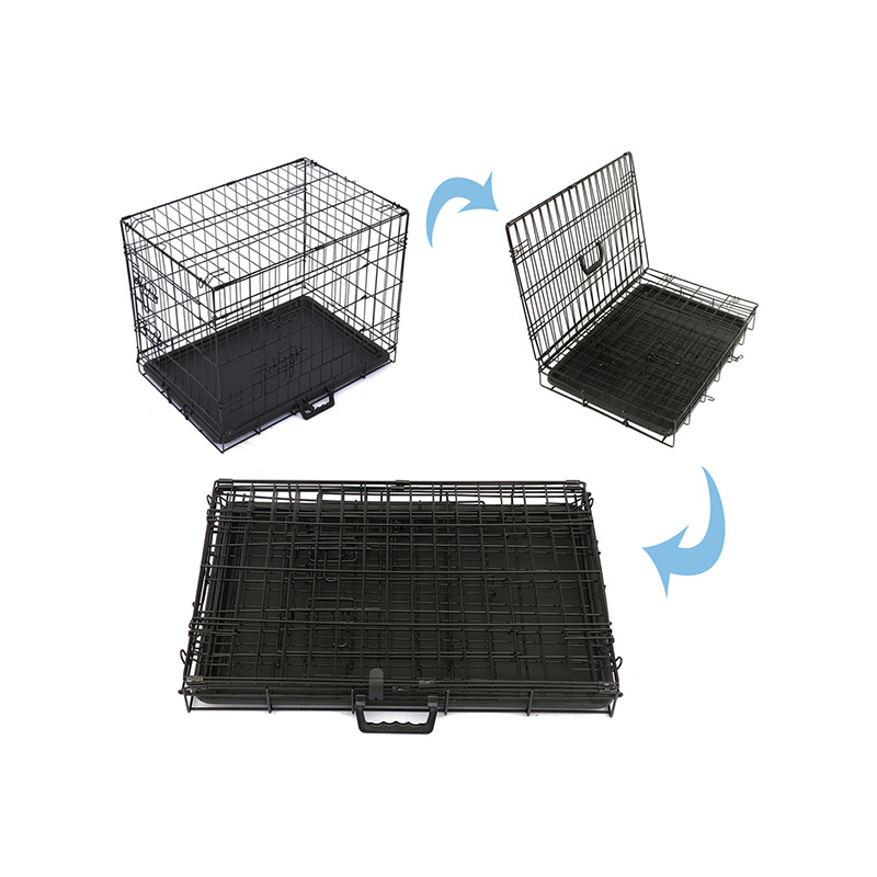 Sammenleggbar trådmetallhundbur Sammenleggbar trådmetallhundbur