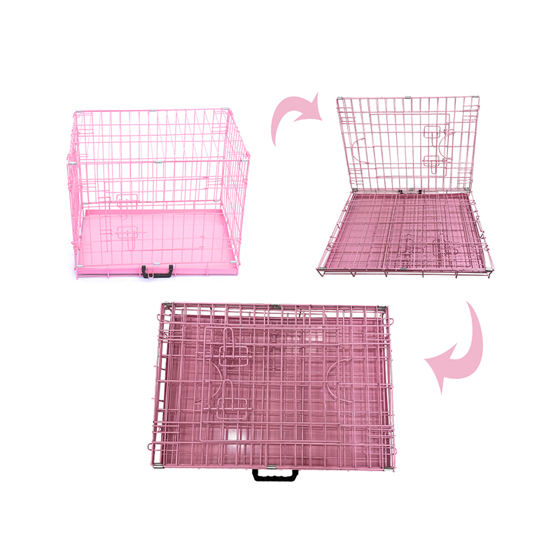 Sammenleggbar trådmetallhundbur Sammenleggbar trådmetallhundbur