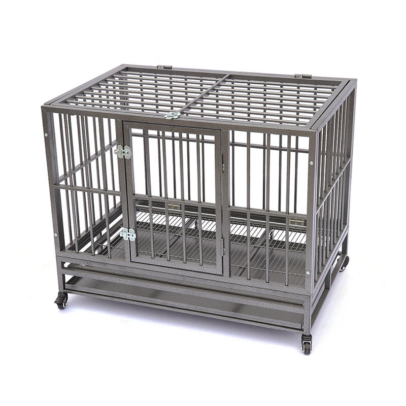 Åpen topp tungt rør metall hundebur Åpen topp tungt rør metall hundebur
