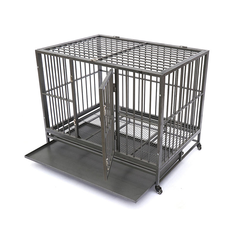 Åpen topp tungt rør metall hundebur Åpen topp tungt rør metall hundebur
