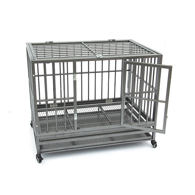 Åpen topp tungt rør metall hundebur Åpen topp tungt rør metall hundebur