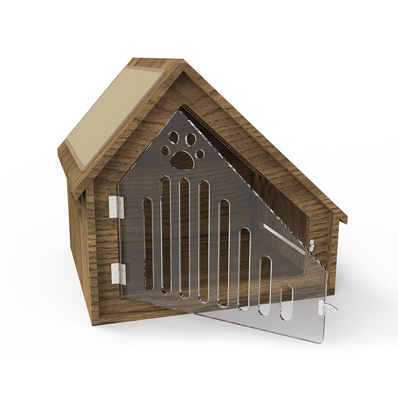 Moderne innendørs tre katt hus møbler stil kattebur med skrapebrett Moderne innendørs tre katt hus møbler stil kattebur med skrapebrett