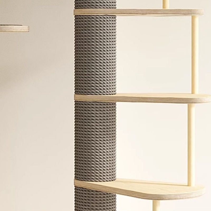 Massivt tre villa flernivå tårn stor katt tre klatre ramme Massivt tre villa flernivå tårn stor katt tre klatre ramme