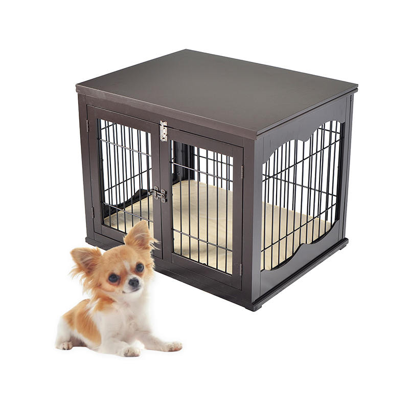 Innendørs store tremøbler stil hund bur Innendørs store tremøbler stil hund bur