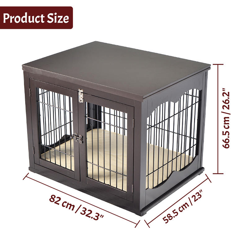 Innendørs store tremøbler stil hund bur Innendørs store tremøbler stil hund bur