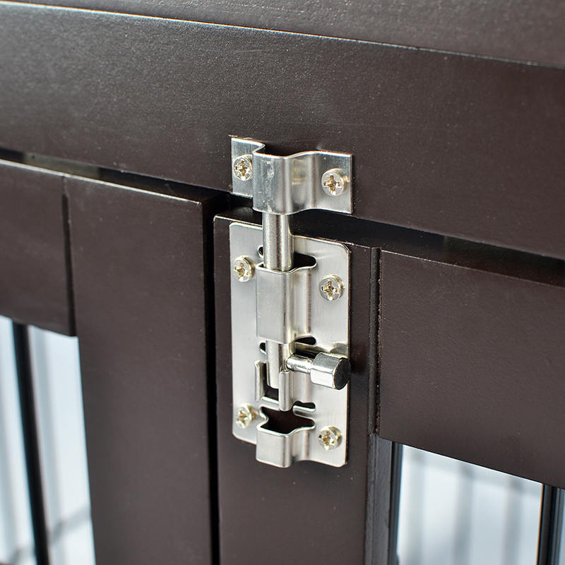 Innendørs store tremøbler stil hund bur Innendørs store tremøbler stil hund bur