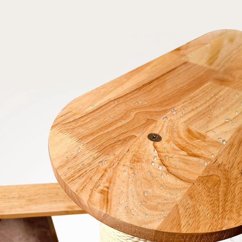 Mushroom Shape Condo Tower Wood Climbing Frame Solid Cat Tree With Ladder Mushroom Shape Condo Tower Wood Climbing Frame Solid Cat Tree With Ladder