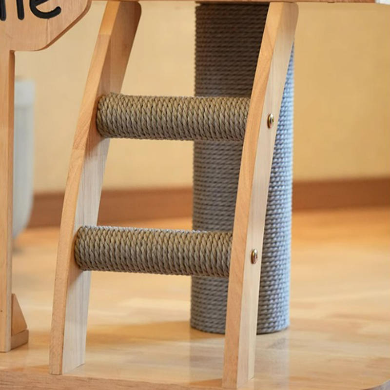 Mushroom Shape Condo Tower Wood Climbing Frame Solid Cat Tree With Ladder Mushroom Shape Condo Tower Wood Climbing Frame Solid Cat Tree With Ladder