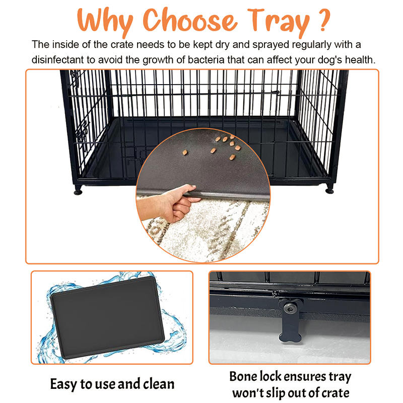 Stort tre møbler hundebur med avtagbart brett Stort tre møbler hundebur med avtagbart brett