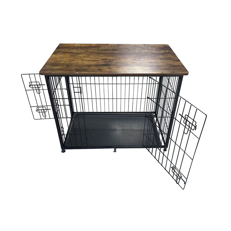 Stort tre møbler hundebur med avtagbart brett Stort tre møbler hundebur med avtagbart brett