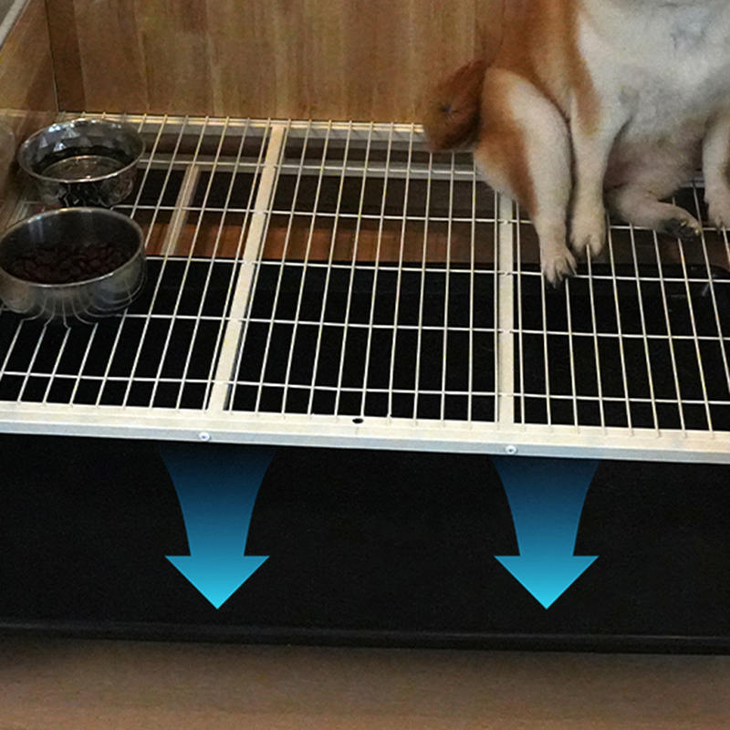 Stort tre stål innendørs hundebur Stort tre stål innendørs hundebur