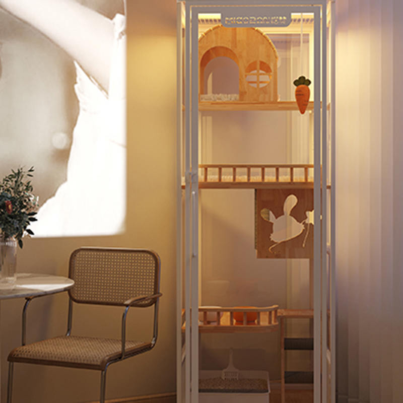 Innendørs panoramet tårn hotell tre villa stort katt bur kabinettskap Innendørs panoramet tårn hotell tre villa stort katt bur kabinettskap