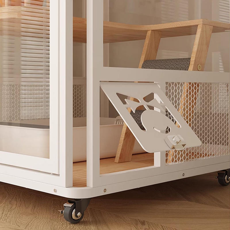 Innendørs panoramet tårn hotell tre villa stort katt bur kabinettskap Innendørs panoramet tårn hotell tre villa stort katt bur kabinettskap