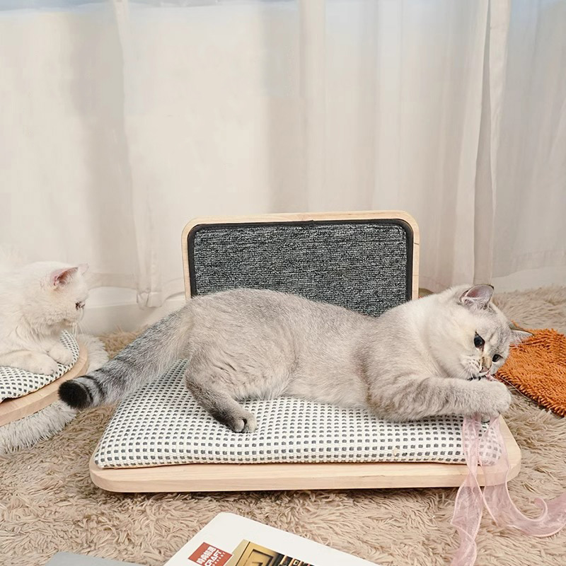 Solor tre koselig kattesengrede med skrapelivet Solor tre koselig kattesengrede med skrapelivet