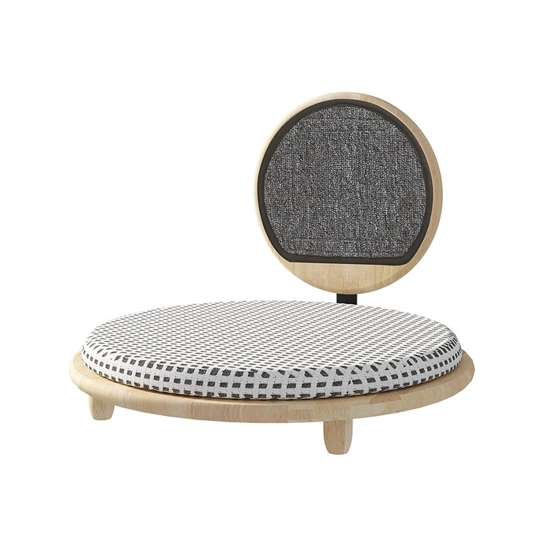 Solor tre koselig kattesengrede med skrapelivet