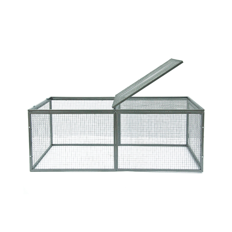 Dobbeltdør metallrør Bunny Rabbit Cage Hutch