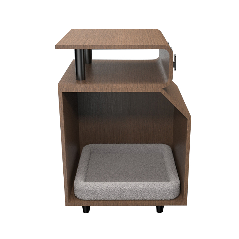 Tre av kjæledyrsenger katteseng med skrapebrett