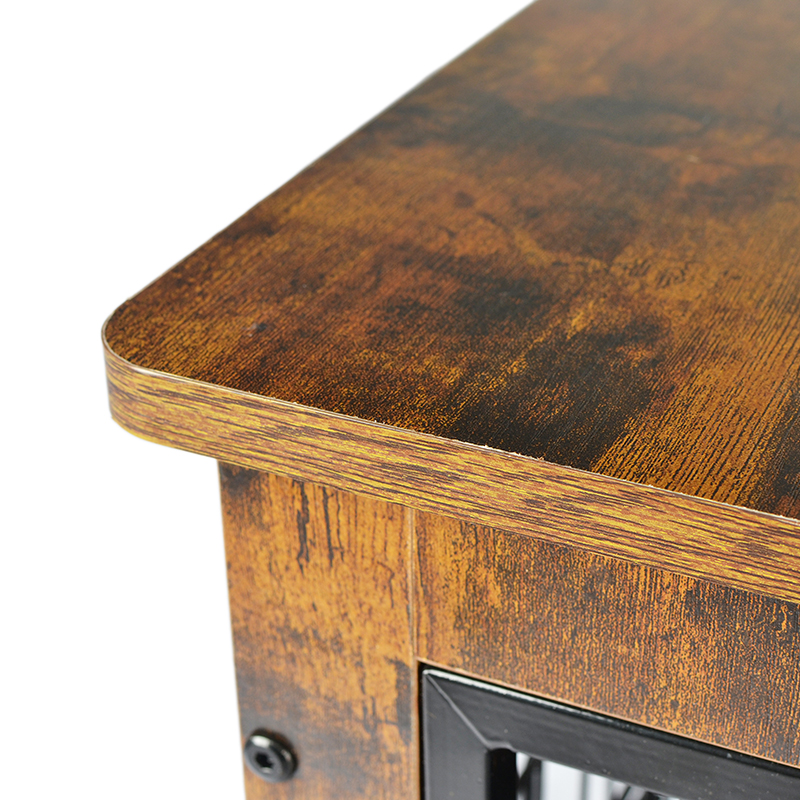 Innendørs tremøbler stil metallhundbur Innendørs tremøbler stil metallhundbur