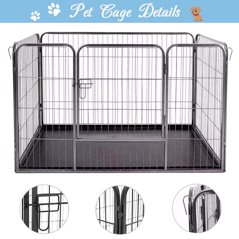 Sammenleggbart rørmetallhund playpen Sammenleggbart rørmetallhund playpen