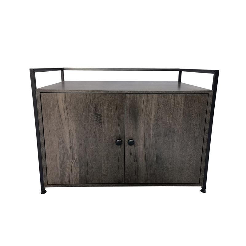 Innendørs søppelskap med skillemøbler stil katter bur sidebord