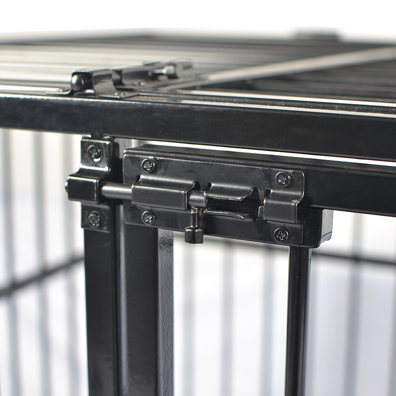 Åpen topp anti-chew tube metall hundebur Åpen topp anti-chew tube metall hundebur