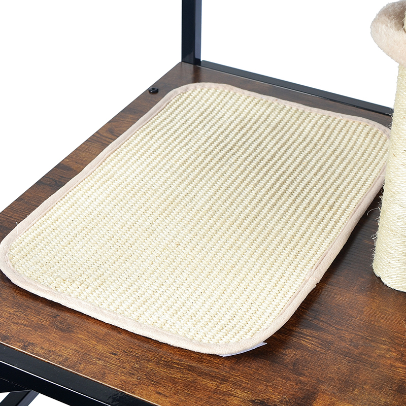 Moderne tre og metall katt tre innendørs tårn leilighet med hengekøye Moderne tre og metall katt tre innendørs tårn leilighet med hengekøye