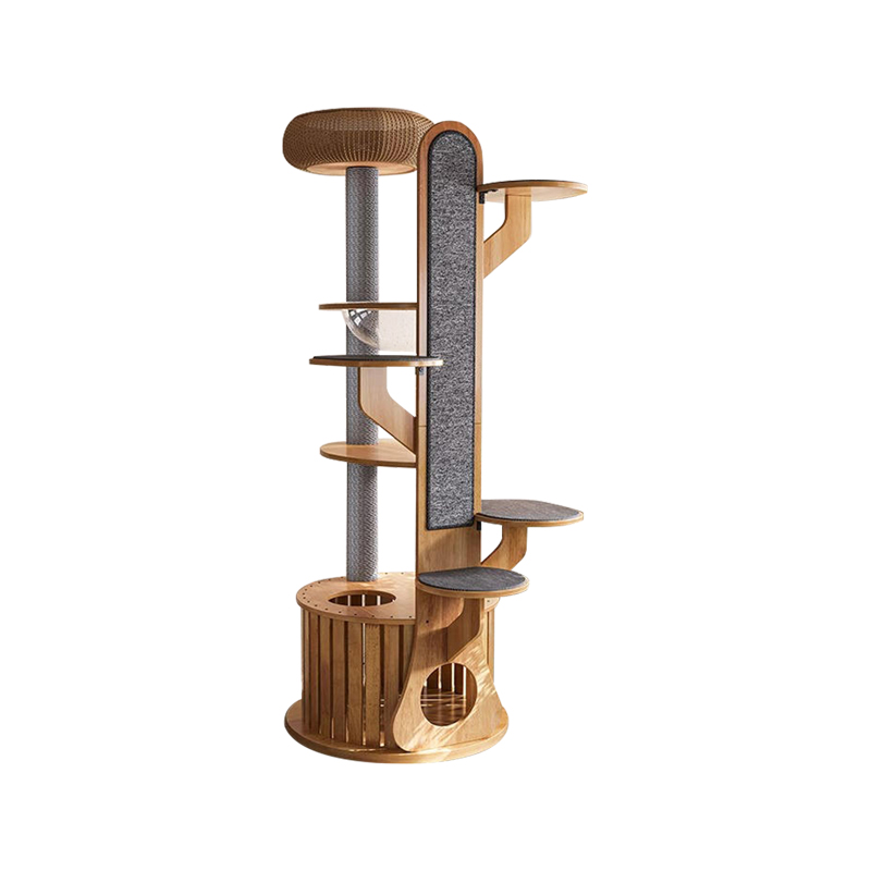 Kaktusform tre klatring ramme solid katt tre med romkapsel Kaktusform tre klatring ramme solid katt tre med romkapsel