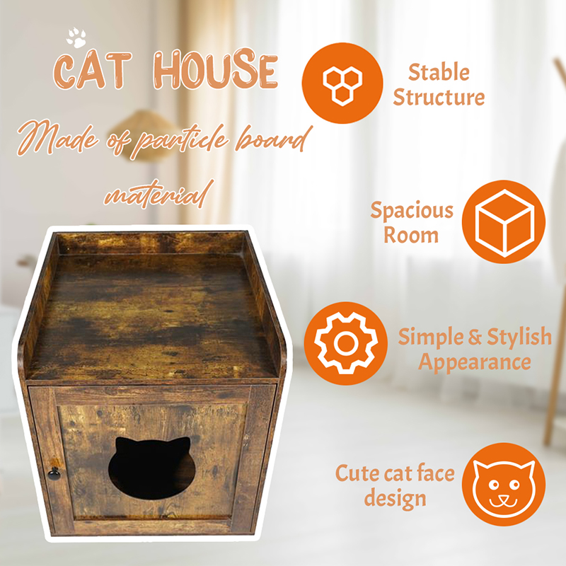 Innendørs sidebord kullskap møbler stil katter bur Innendørs sidebord kullskap møbler stil katter bur