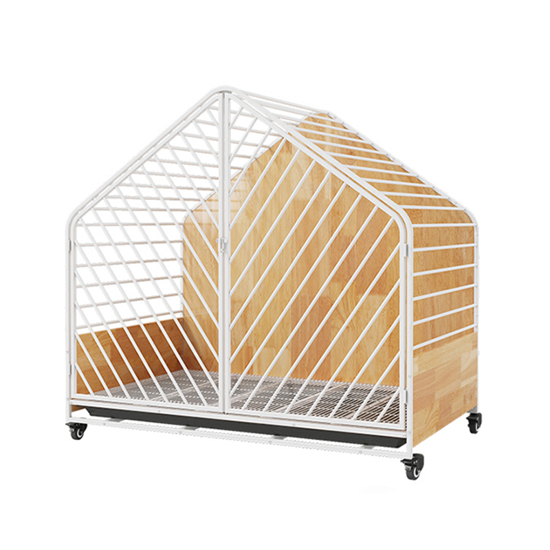 Stort tre stål innendørs hundebur Stort tre stål innendørs hundebur