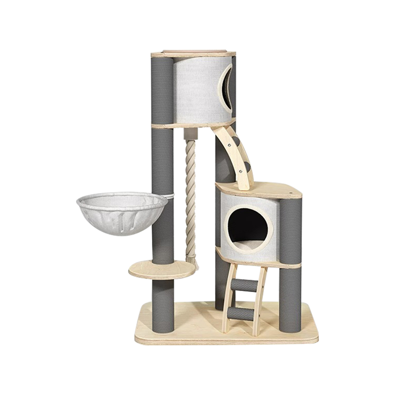 Tårngulv til tak innendørs massivtre klatring ramme katt tre