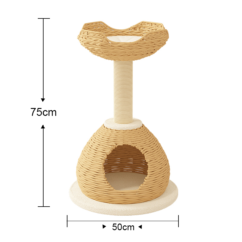 Moderne Kraft Paper Tower Vevd klatre skraper Post Cat Tree Moderne Kraft Paper Tower Vevd klatre skraper Post Cat Tree