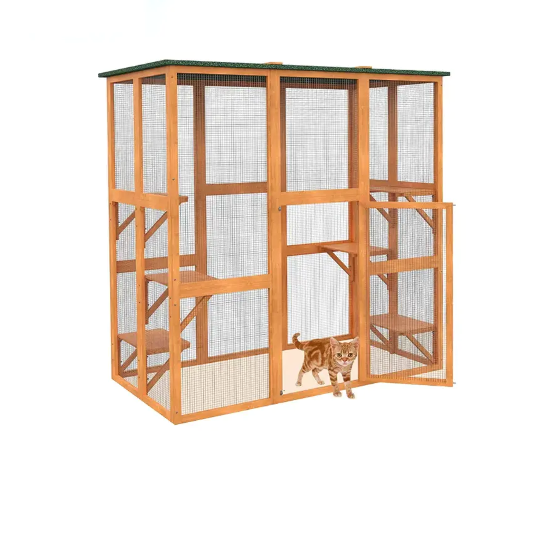 Hva er funksjonene til Wooden Cat House?